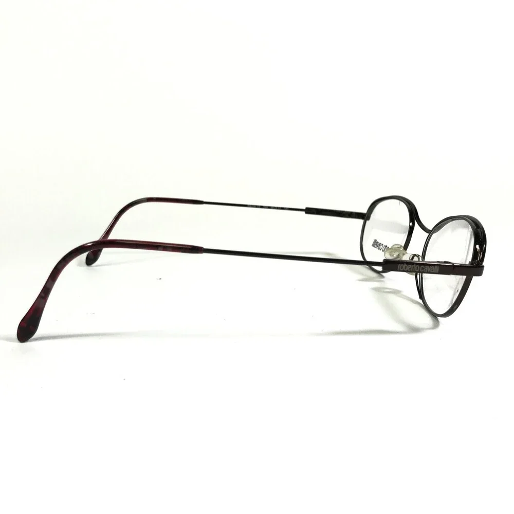 Roberto Cavalli Eyeglasses Frames Bacco 12 763 Grey Round Full Rim 48-17-140